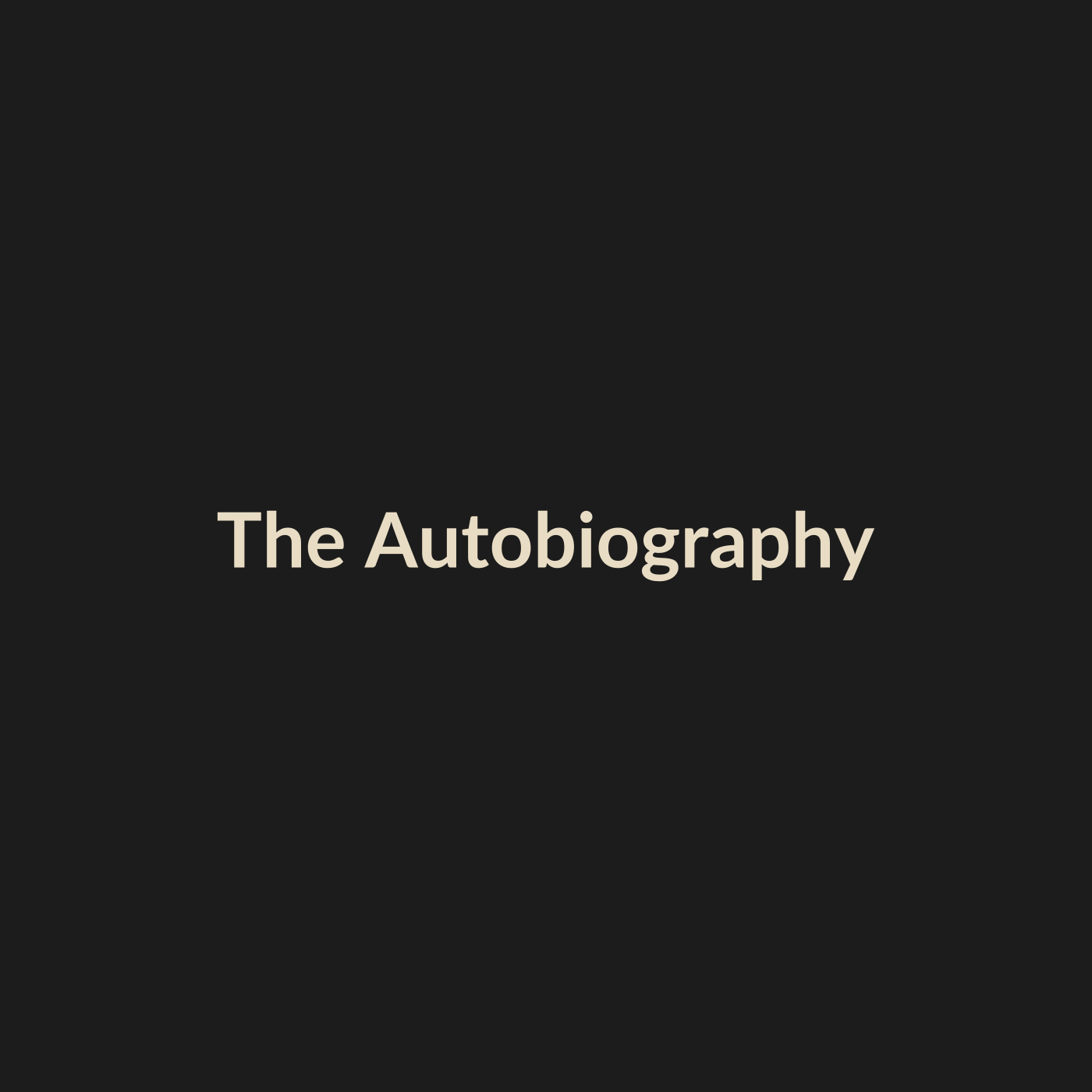The Autobiography — Rover & Rover