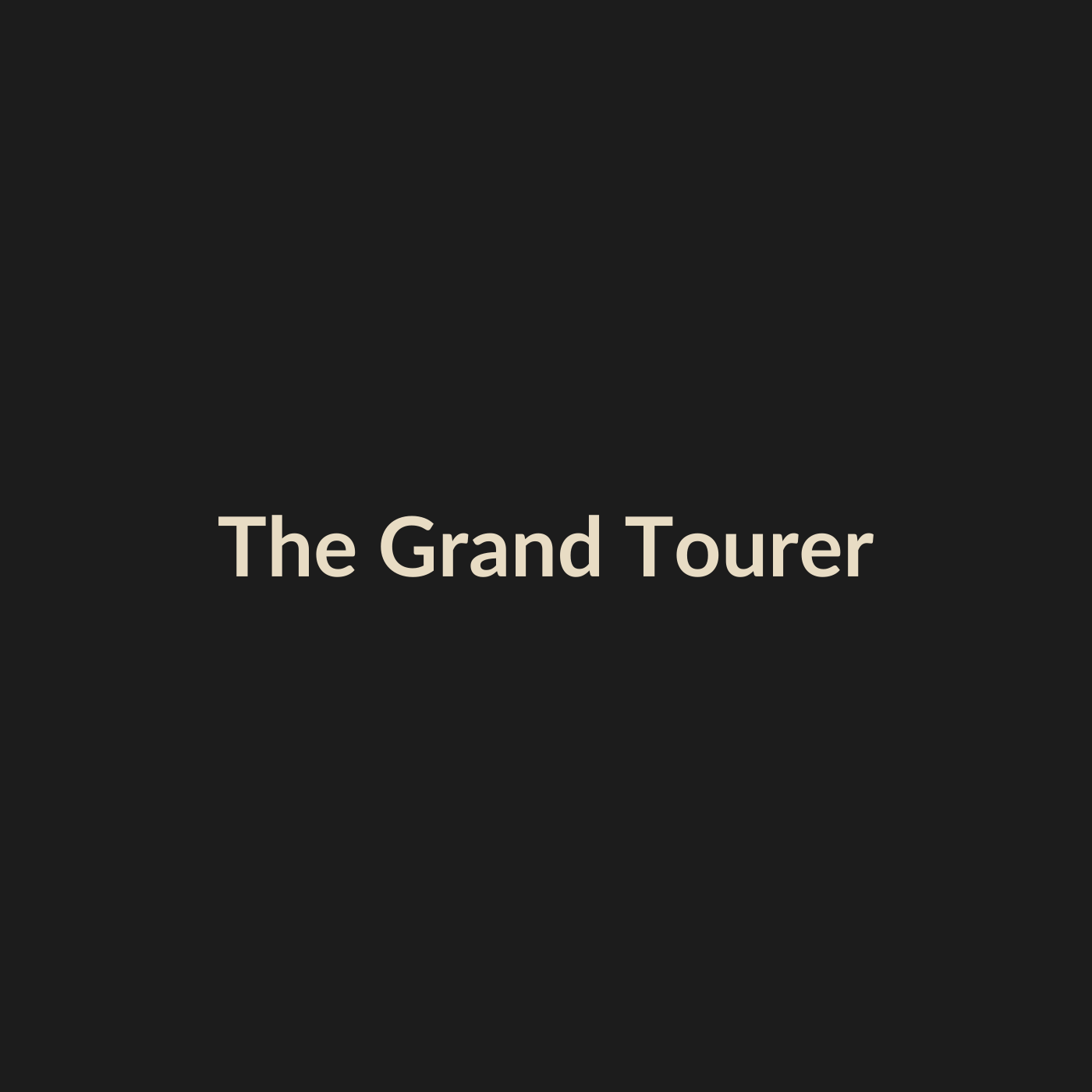 The Grand Tourer — Rover & Rover